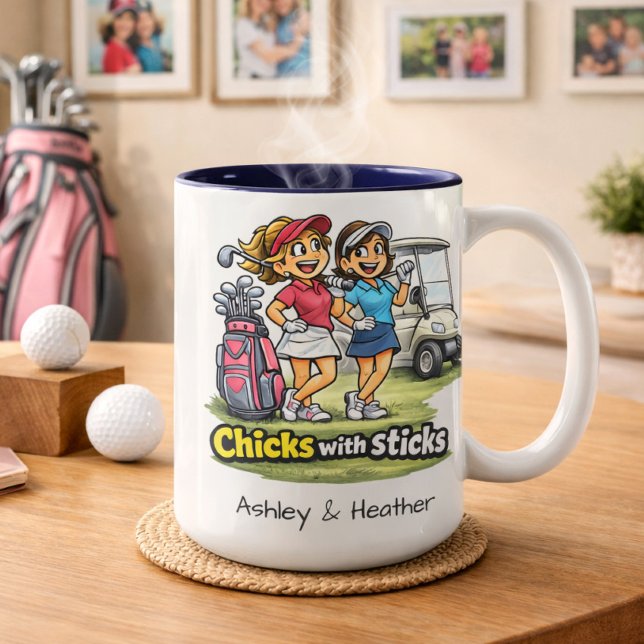 Personalized Funny Golf Buddies BFF Mug (Creator Uploaded)
