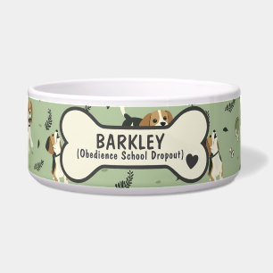 Personalized funny green and tan beagle dog