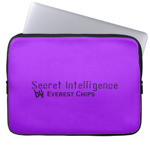 Personalized Funny on Bright Violet Laptop Sleeve