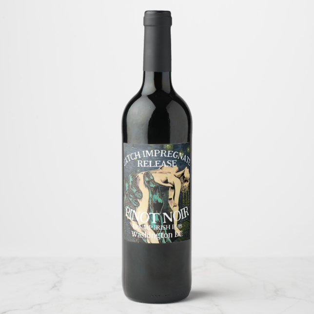 Personalized Funny Prescription Trump Republican Wine Label (Front)