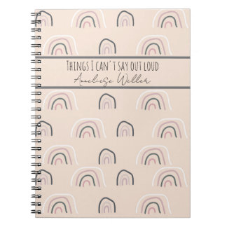 Personalized Funny Things I Can’t Say Out Loud Notebook