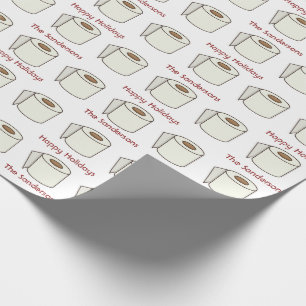 Personalized Funny Toilet Paper Happy Holidays