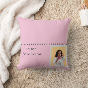 Personalized Future Doctor Kids with Name & Photo Cushion