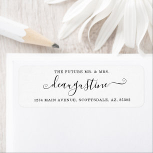 Personalized Future Mr & Mrs Return Address Labels