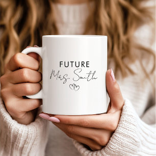 Personalized Future Mrs Engagement Gift Coffee Mug