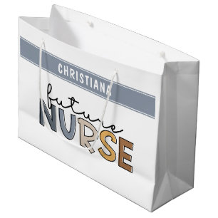 Personalized Future Nurse   Nursing Student Gifts Large Gift Bag