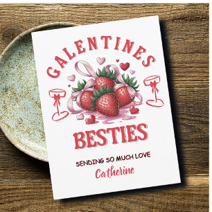 Personalized Galentine’s Day Holiday Postcard