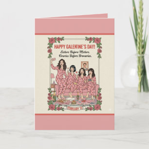 Personalized Galentine's Day Greeting Card