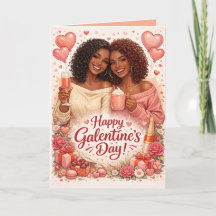 Personalized Galentine's Day Greeting Card