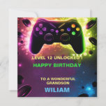 PersonaliZed Gamer Birthday Card<br><div class="desc">Personalised Gamer Birthday Card - Boy Gamer Birthday Card for son - Girl Gamer Birthday Card for daughter - Video games grandson nephew This is very easy to edit. Make it personal, or check my other designs for same occasion. girl gamer birthday, nephew birthday card, boy gamer birthday, son birthday...</div>