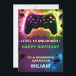 PersonaliZed Gamer Birthday Card<br><div class="desc">Personalised Gamer Birthday Card - Boy Gamer Birthday Card for son - Girl Gamer Birthday Card for daughter - Video games grandson nephew This is very easy to edit. Make it personal, or check my other designs for same occasion. girl gamer birthday, nephew birthday card, boy gamer birthday, son birthday...</div>