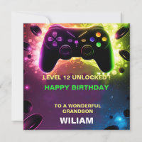 PersonaliZed Gamer Birthday Card