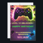 PersonaliZed Gamer Birthday Card<br><div class="desc">Personalised Gamer Birthday Card - Boy Gamer Birthday Card for son - Girl Gamer Birthday Card for daughter - Video games grandson nephew This is very easy to edit. Make it personal, or check my other designs for same occasion. girl gamer birthday, nephew birthday card, boy gamer birthday, son birthday...</div>
