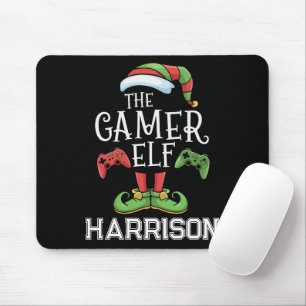 Personalized Gamer Elf Christmas Video Gaming  Mouse Pad