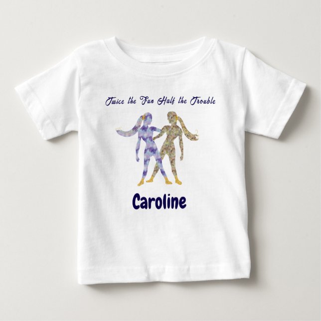 Personalized Gemini Zodiac Impressionist Toddler  Baby T-Shirt (Front)