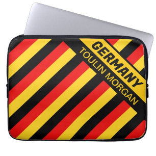 Personalized  German Flag Laptop Sleeve
