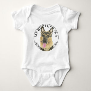 Personalized German Shepherd Baby Bodysuit