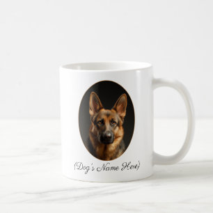 Personalized German Shepherd by My Side Coffee Mug