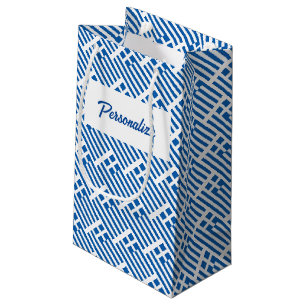 Personalized gift bags with Greek country flag