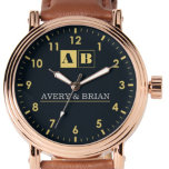 Personalized  Gift Custom Premium Style Monogram Watch<br><div class="desc">Personalized Gift Custom Premium Style Monogram Watch</div>