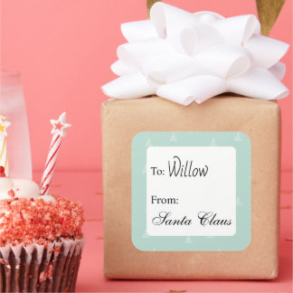 Personalized gift labels from custom name