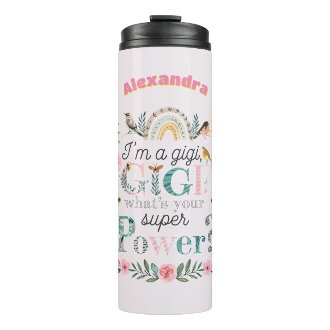 ❤️Personalized GIGI Gifts Mothers Day Birthday  Thermal Tumbler (Front)