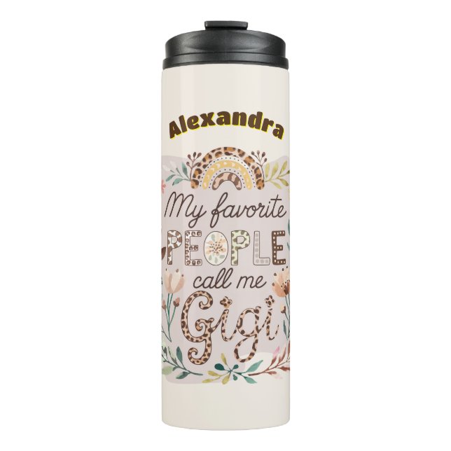 ❤️Personalized GIGI Gifts Mothers Day Birthday  Thermal Tumbler (Front)