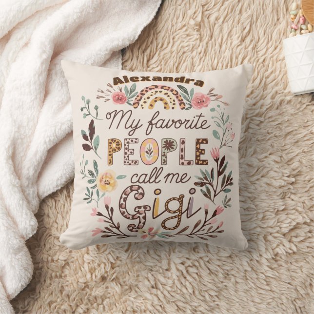 ❤️Personalized GIGI Mothers Day Birthday Christmas Cushion (Blanket)