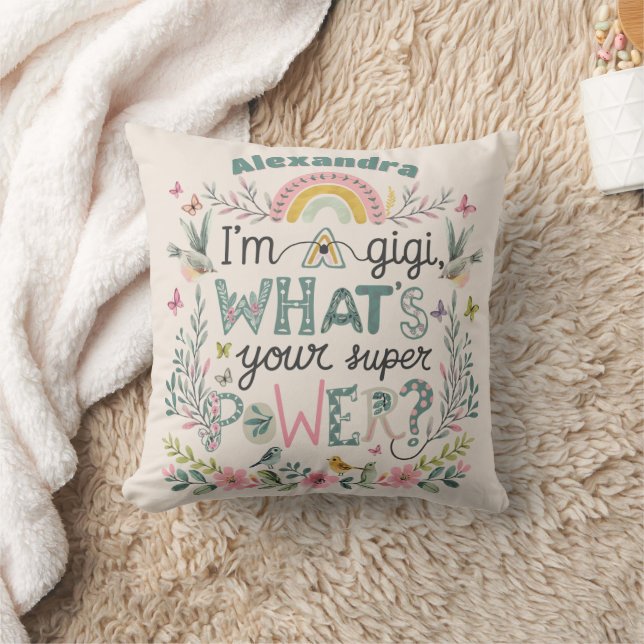 ❤️Personalized GIGI Mothers Day Birthday Christmas Cushion (Blanket)