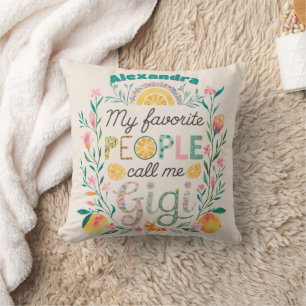 ❤️Personalized GIGI Mothers Day Birthday Christmas Cushion