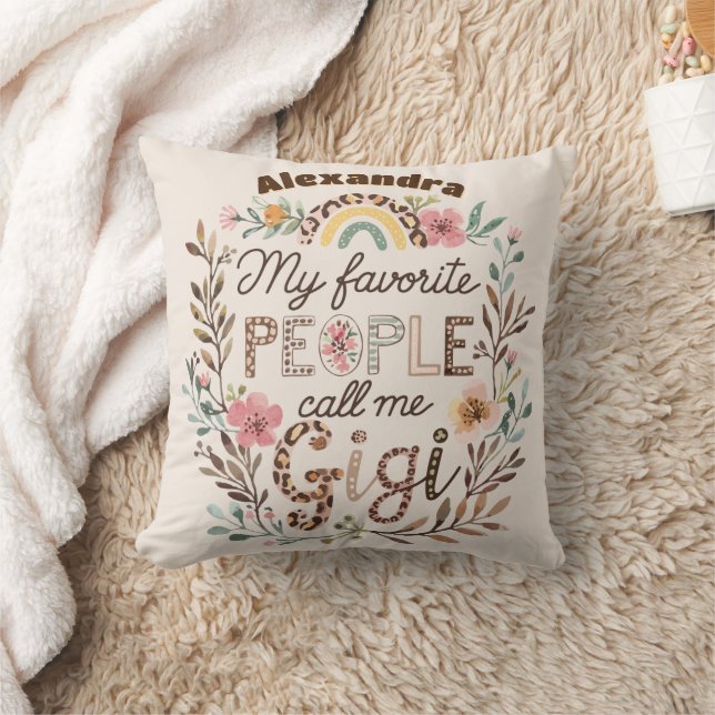 ❤️Personalized GIGI Mothers Day Birthday Christmas Cushion (Blanket)
