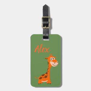 Personalized Giraffe Luggage Tag