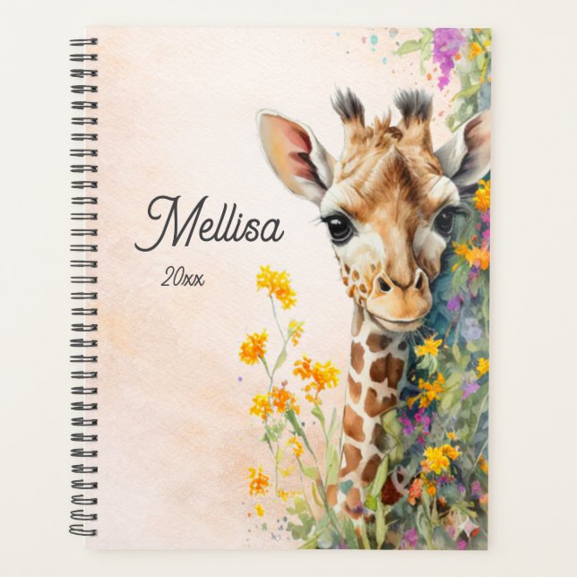Personalized Giraffe Planner (Front)