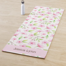 Personalized Girls Blush Pink Cherry Blossom Print