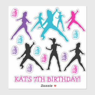 Personalized Girls Spy Party Stickers