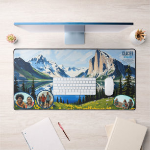 Personalized Glacier National Park II Desk Mat