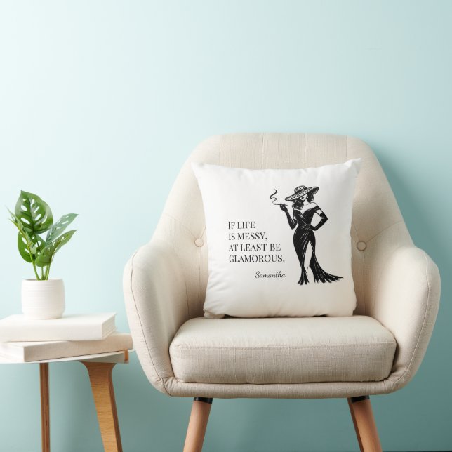 Personalized Glam Style Quote Design  Cushion (Chair)