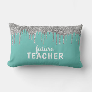 Personalized Glam Teacher Lumbar Cushion