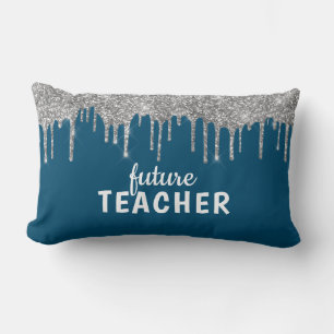 Personalized Glam Teacher Lumbar Cushion