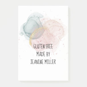 Personalized Gluten Free Sticky Post-it Notes