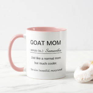 Personalized Goat Mom Definition Mug