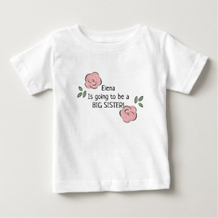 Personalized Going to be a Big Sister T-Shirt