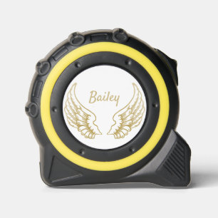 PERSONALIZED GOLD ANGEL WINGS TAPE MEASURE 1