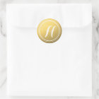 Personalized Gold Monogram Stickers