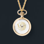 Personalized Gold Pocket Watch with Initial M<br><div class="desc">Add timeless elegance to your gift with this stunning Personalized Gold Pocket Watch featuring a custom initial letter “M.” Crafted with a luxurious golden finish and a clean white dial, this classic timepiece blends vintage charm with modern personalization. The intricate decorative detailing around the initial adds a sophisticated touch, making...</div>