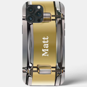 Personalized Gold Snare Drum  iPhone 13 Pro Max Case