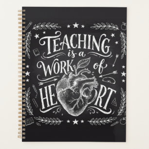 Personalized Gold Spiral Teacher Planner 