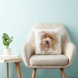 Personalized Golden Doodle/Cavapoo Cushion