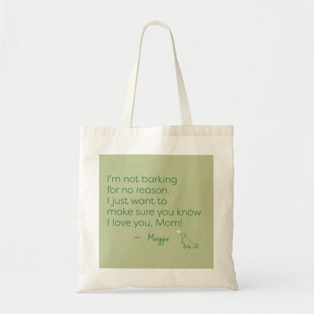 Personalized Golden Retriever Mom Tote Bag Gift (Front)