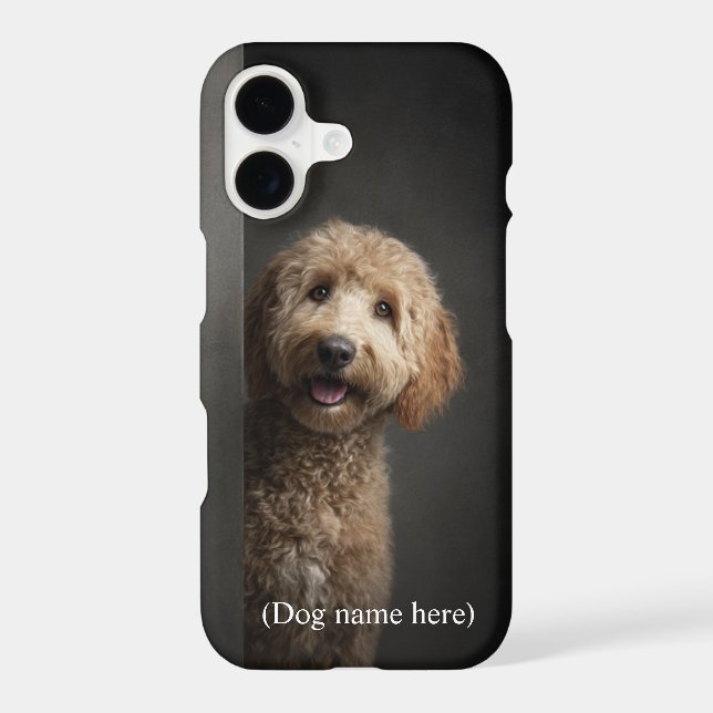 Personalized Goldendoodle Portrait (Back)